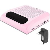 Resim 80w Güçlü Emme Fanı Tırnak Temizleyici Masaüstü Tırnak Tozu Toplayıcı Ev Tırnak Salonu Vakum Temizleyici Filtreli Tek Tuşla Kullanım 