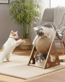 Resim Reyo Pet Üçgen Toplu Kedi Tırmalaması 