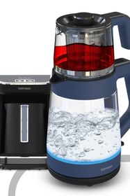 Resim GoldMaster Ege Mavisi Profesyonel Elektrikli Mutfak Çeyiz Seti 2 Li Evlilik Paketi 