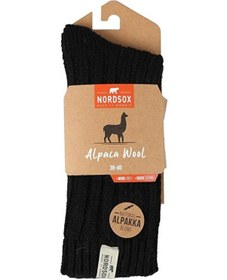 Resim Nordsox Bolero Alpaka Yünlü Kadın Kışlık Çorap Siyah 