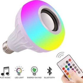 Resim Bluetooth Speaker Smart RGB Led Bulb Lamp 