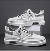 Resim Gri Erkek Ayakkabı Erkek Lüks Ayakkabı Erkek Rahat Ayakkabılar Erkek Ayakkabı Moda Pu Deri İçin Dört Mevsim Erkek Sneaker 57038179 Gri 