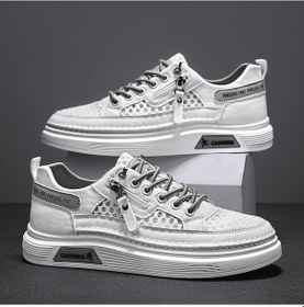 Resim Gri Erkek Ayakkabı Erkek Lüks Ayakkabı Erkek Rahat Ayakkabılar Erkek Ayakkabı Moda Pu Deri İçin Dört Mevsim Erkek Sneaker 57038179 Gri 