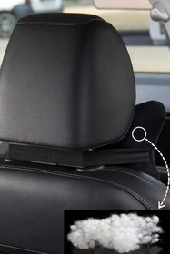 Resim AYAZGRUP 2'Lİ ULTRA LÜKS ORTOPEDİK TAY TÜYLÜ BEJ DESENLİ OTO BOYUN YASTIĞI 