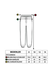Resim Toontoy Unisex Çocuk Fermuar Detaylı Deri Görünümlü Eşofman Alt 