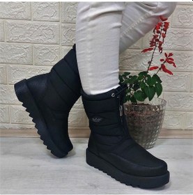 Resim Lee Cooper 31190 Siyah Kaymaz İçi Kürklü Önden Fermuarlı Kar Botu 001 