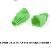 Resim C.Speeds Lıne Ag-Rj45-Klf Rj-45 100Lü Yeşil Konnektör Kılıfı 