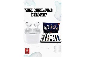 Resim Astraltech 2025 Model Akıllı Saat ve Yeni Nesil Pro Bluetooth Kulaklık ANC Özelliği 