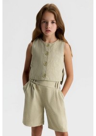 Resim Nk Kids Kız Çocuk Lara Yelek Nk-31367-y Yeşil 