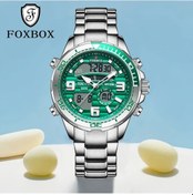 Resim Fochsia Lıge Erkek Elektronik Saati Gümüş Yeşil Tarih Kronometre Alarm Çift Zaman Diğer 