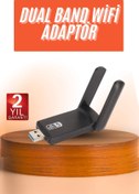 Resim Windora Wifi Alıcı Dual Band Usb 3.0 Adaptör Kablosuz Windows 7/8/10/11 