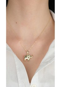 Resim 14 Ayar Altın Filli Kolye Ucu 467 Gold 