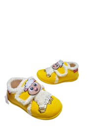 Resim Gezer Bebe Kız Çocuk Kışlık Rahat Taban Cırtlı Ayarlanabilir Günlük Ev Okul Kreş Panduf Ayakkabı 