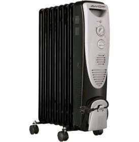 Resim Awox Dilimfit 8F 2400 W 8 Dilim Yağlı Radyatör Siyah 