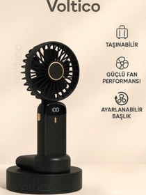 Resim Voltico Taşınabilir Dijital Vantilatör - Ayarlanabilir Başlık, Yüksek Fan Performansı 