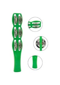 Resim Temel Plastik Çubuk Tef 6 Zilli Yeşil 26 Cm 