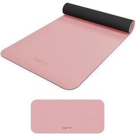Resim Gymo Ekolojik 6mm TPE Yoga Matı Pilates Minderi Diz Dirsek Koruyucu Matlı Set Scarlet 