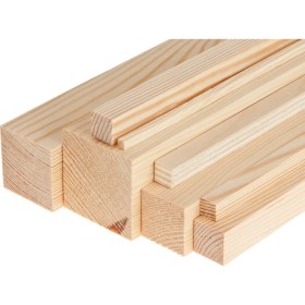 Resim ECS Ahşap Çam Kereste Çıta Blok Taslak Tahta Planyalı 