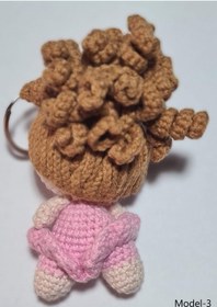 Resim Wanderlust Sevimli Oyun Arkadaşı Anahtarlık Amigurumi Organik Oyuncak 9cm 