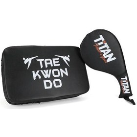 Resim Titan Sport Siyah Darbe Yastığı+raket Ellik 2'li Set Siyah 