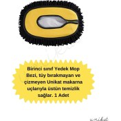 Resim Unikat Yeni Tasarım Teleskopik Saplı Araç Yıkama Süpürgesi Fırçasının Yedek Mop Başlığı Bezi - 1 Adet 