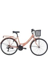 Resim Bisan Lotus Kadın Şehir Bisikleti 34CM V 24 Jant 21 Vites Mercan Beyaz 
