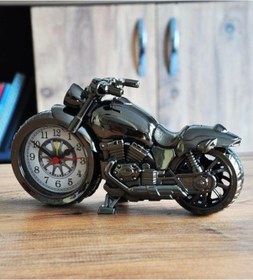 Resim Motosiklet Masa Saati Retro Alarmlı Ev Ofis Masa Saati Hediye Süs 