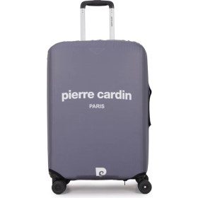 Resim Pierre Cardin Gri Orta Boy Valiz Kılıfı Dayanıklı ve Hafif Tasarım 04PC100-KLF-02 