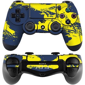 Resim Papscover Ps4 Dualshock Kaplama Sarı Lacivert 