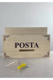 Resim TK WOOD CRAFTS Ahşap Posta ve Fatura Kutusu –Akça Ağaç - Estetik, Dayanıklı ve Kullanışlı Tasarım 