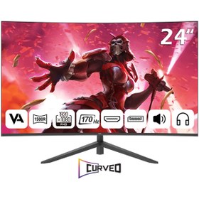 Resim Npc MD240K-V181 24 inç 170Hz 1MS FULLHD WLED Speaker 1500R Curved VA Oyuncu Monitörü 