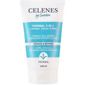 Resim Celenes By Sweden Celenes Thermal 3 in1 Peeling Maske Temizleyici 150 ml - Tüm Ciltler 
