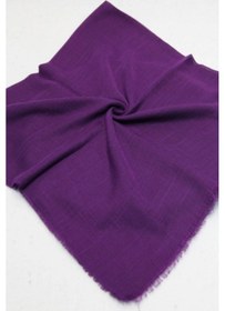 Resim Melodi Scarf Kadın Tesettür Flamlı Eşarp Düz Flamlı Tülbent Mürdüm MÜRDÜM 