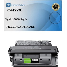 Resim HP C4127X Muadil Toner - Laserjet 4000 4000N 4000T 4000TN 4050 4050N 4050DN 4050T 4050TN 4100 4100N 