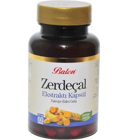 Resim Balen Zerdeçal Ekstraktı Kapsülü Takviye Edici Gıda 325 MG 60 Kaps 