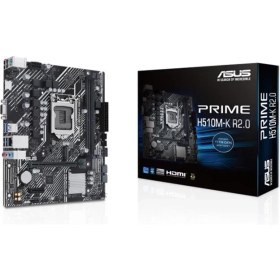 Resim Asus Prıme H510M-K R2.0 Ddr4 3200MHZ 1xvga 1xhdmı 1xm.2 USB 3.2 Matx 1200P (11. ve 10.nesil Işlemci Uyumlu) 