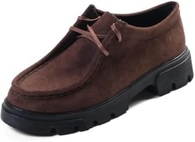 Resim Mio Gusto Hope Kahverengi Kalın Tabanlı Kadın Loafer Ayakkabı 