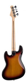 Resim Kozmos KJB-ALDJJ-GMN-3TS Jazz Bass Akçaağaç Klavye Sunburst Bas Gitar 