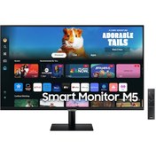 Resim Samsung M5 LS32DM500EUXUF 32" FHD 60Hz 4Ms VA Smart Monitör 