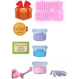 Resim Hellove Süpriz Hediyeli Ele Yapışmayan Slime 3 Adet 