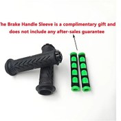 Resim Cloudstore Siyah 2 Çift Universal 22mm 24mm Kaymaz Motosiklet Tutacakları Cnc Alüminyum Uçlu 