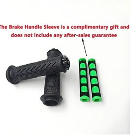 Resim Cloudstore Siyah 2 Çift Universal 22mm 24mm Kaymaz Motosiklet Tutacakları Cnc Alüminyum Uçlu 