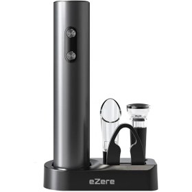 Resim Nuveden Ieg™ Ezere Sarjlı Otomatik Şarap Açacağı Tirbuşon Seti Şarap Açma SETI-(5775) 