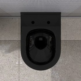 Resim Lucco Garcia 53 cm Kanalsız Asma Klozet Siyah 