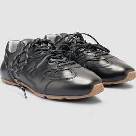 Resim Cabani %100 Hakiki Deri Siyah Kadın Sneaker Siyah 