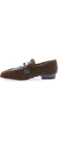 Resim DGN 5270-424 Metal Tokali Peluş Kadin Oxford Ayakkabi 