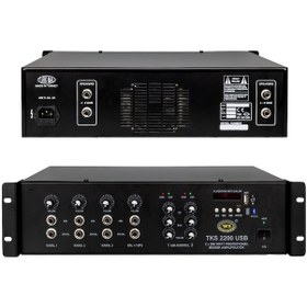 Resim Westsound Tks-2200 Usb 2 X 200 Watt Amfi 4 Kanal Stereo Mixer Anfi 