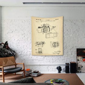 Resim Leica M Fotoğraf Makinesi Vintage Duvar Örtüsü - 60 cm x 90 cm 