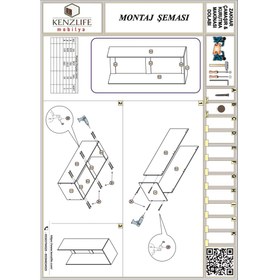 Resim Kenzlife çamaşır-kurutma makinesi dolabı zakhar gri 180x70x60 banyo 