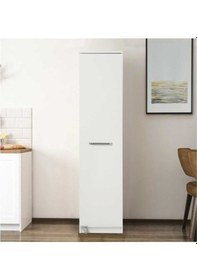 Resim Beyaz Çok Amaçlı 165 Derece Açılabilir Tek Kapaklı Kiler Dolap 